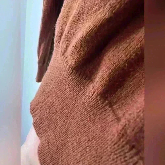 Sebastian Cooper Men’s Orange Cotton Cashmere Old Money Preppy Sweater Medium - Picture 8 of 13